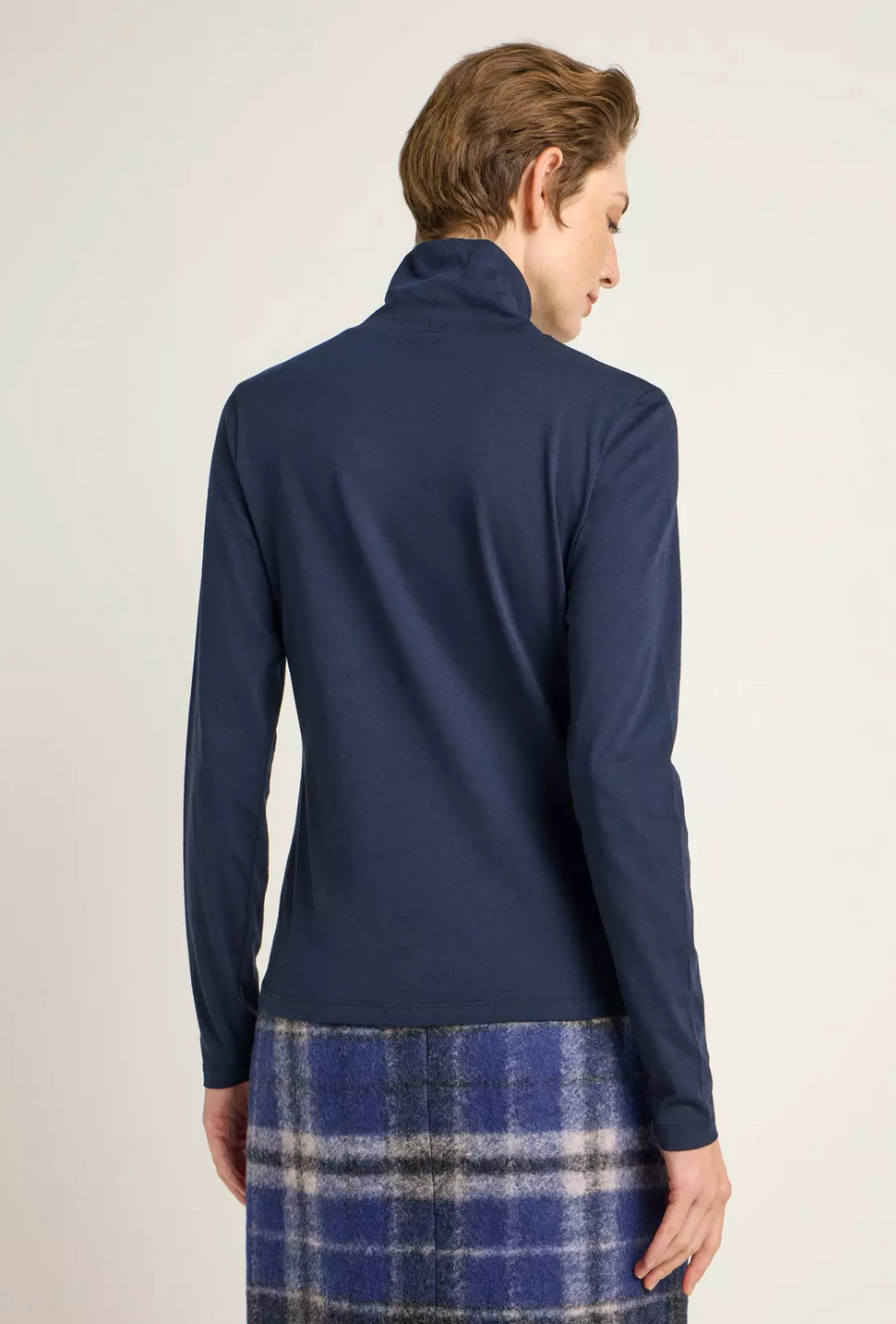 Rollkragenshirt aus Bio-Baumwolle