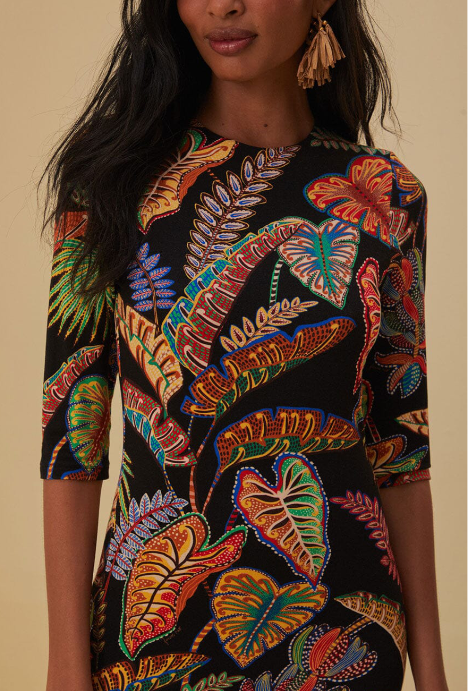 FARM RIO Midi-Kleid