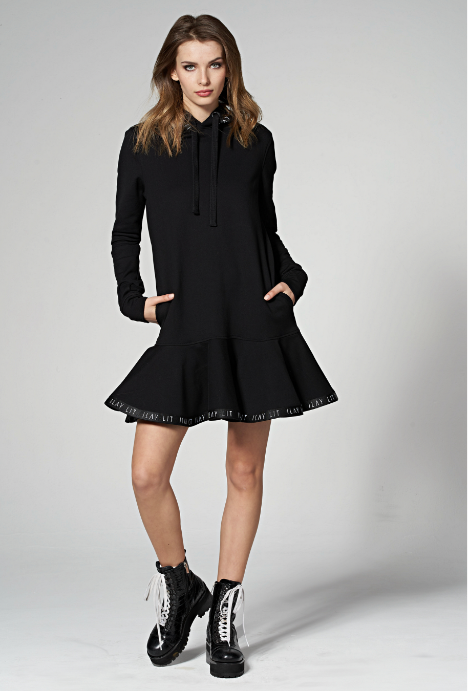 ILAY LIT hooded dress