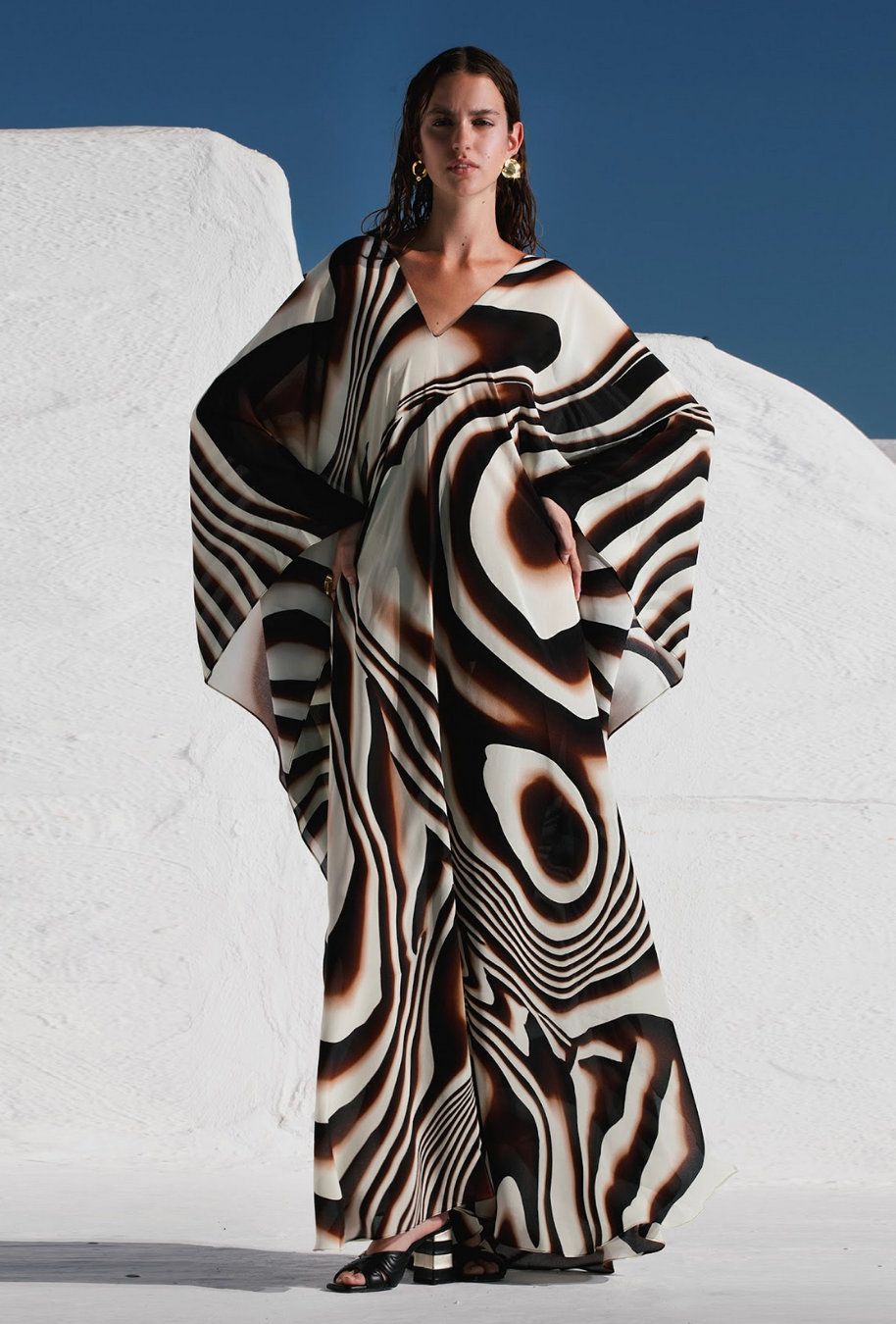 KOSE RESORT silk kaftan