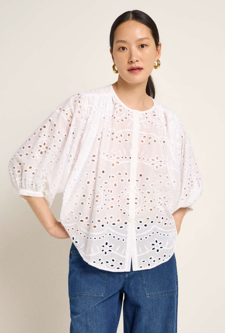 Stickereibluse