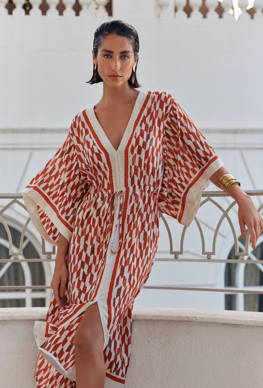 Zweifarbiger Kaftan