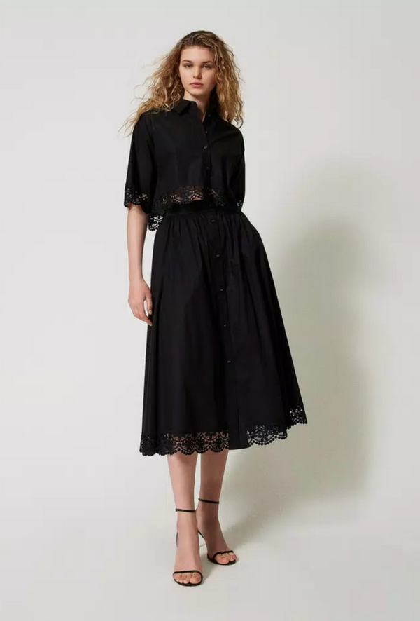 TWINSET Bluse mit Spitze