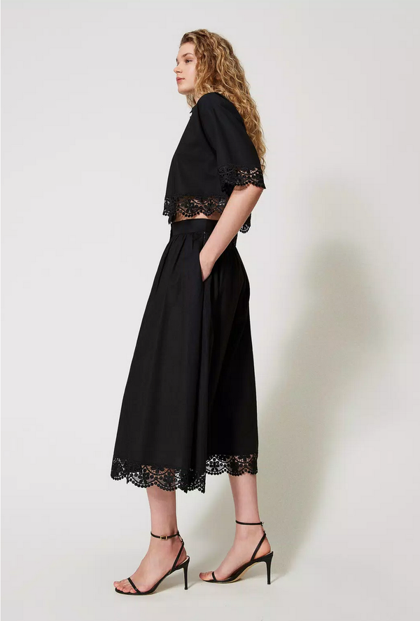 TWINSET Bluse mit Spitze
