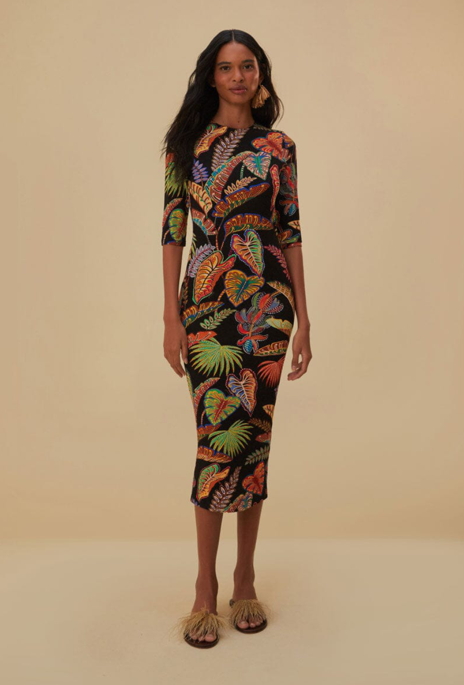 FARM RIO Midi-Kleid