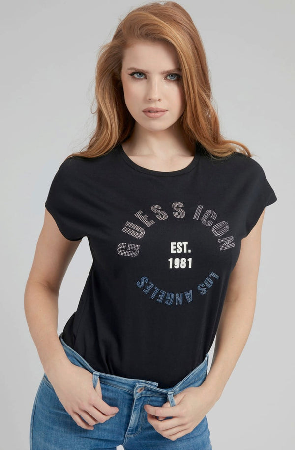 GUESS T-Shirt mit Strass