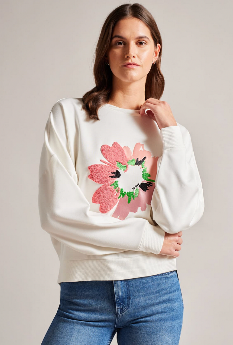 TED BAKER sweater with floral details 