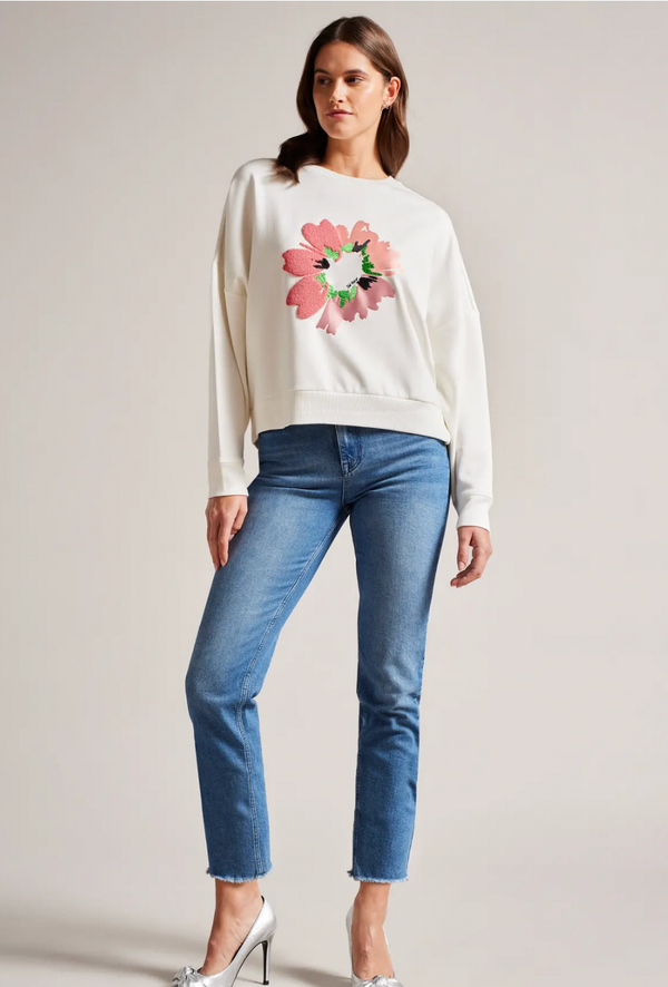 TED BAKER sweater with floral details 